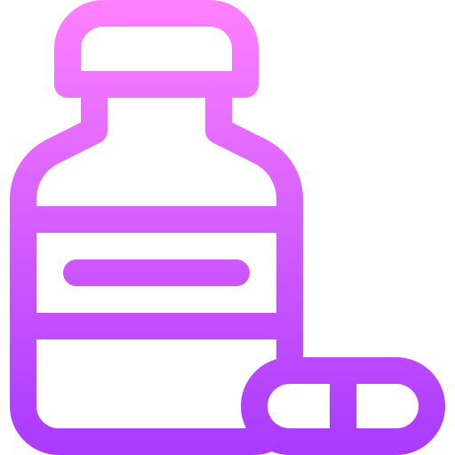 medicinale Basic Gradient Lineal color icona