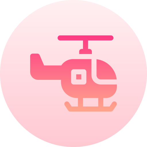 elicottero Basic Gradient Circular icona