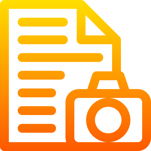 kamera Basic Gradient Lineal color ikona