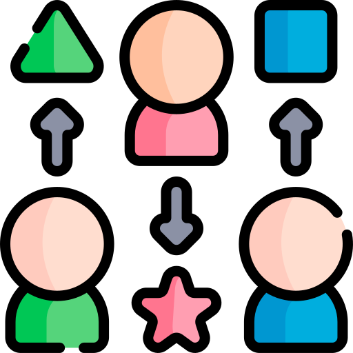 compétences Kawaii Lineal color Icône