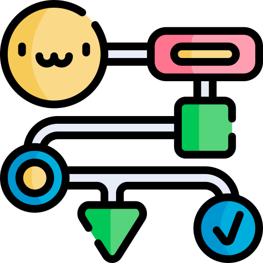 Workflow Kawaii Lineal color icon