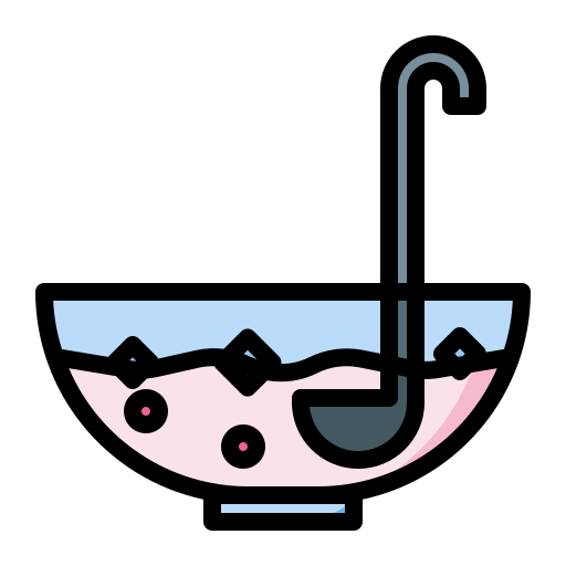 Punch bowl Generic color lineal-color icon