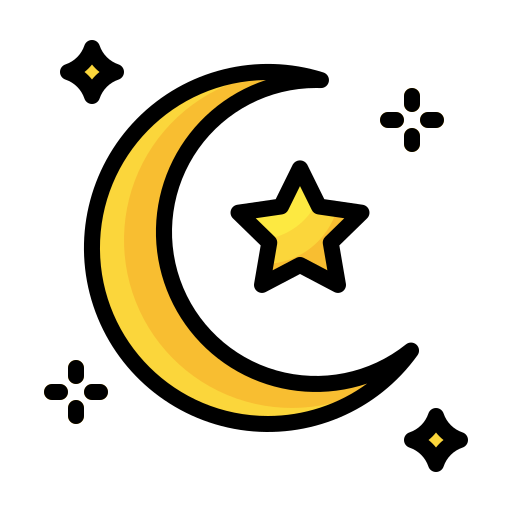 mond und sterne Generic color lineal-color icon