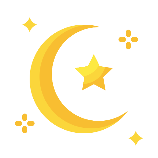 Луна и звезды Generic color fill иконка