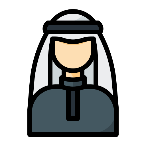 Арабский мужчина Generic color lineal-color иконка