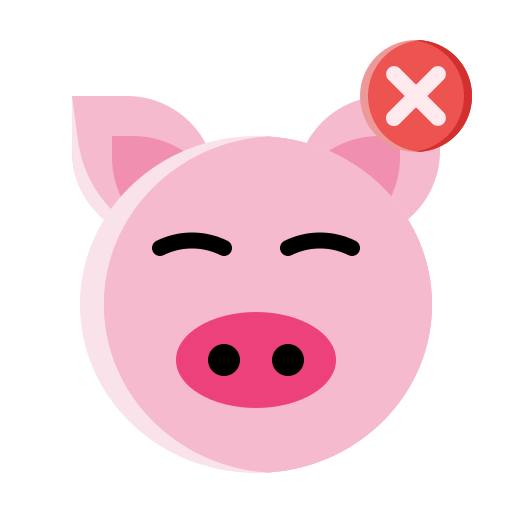 No pork Generic color fill icon