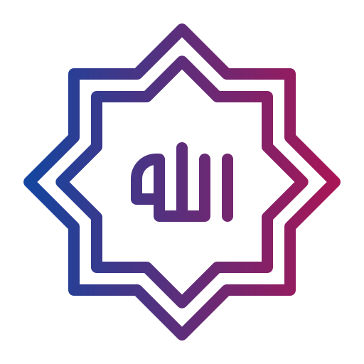 Allah Generic gradient outline icono