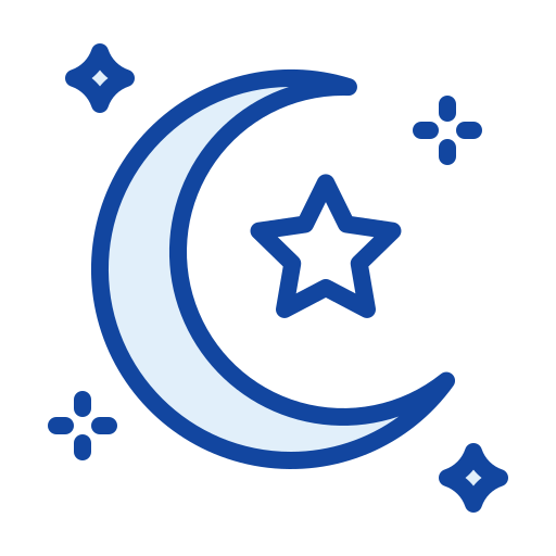 luna e stelle Generic color lineal-color icona