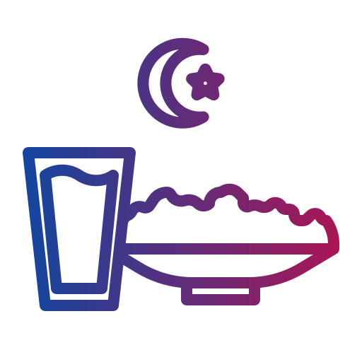 Iftar Generic gradient outline icon