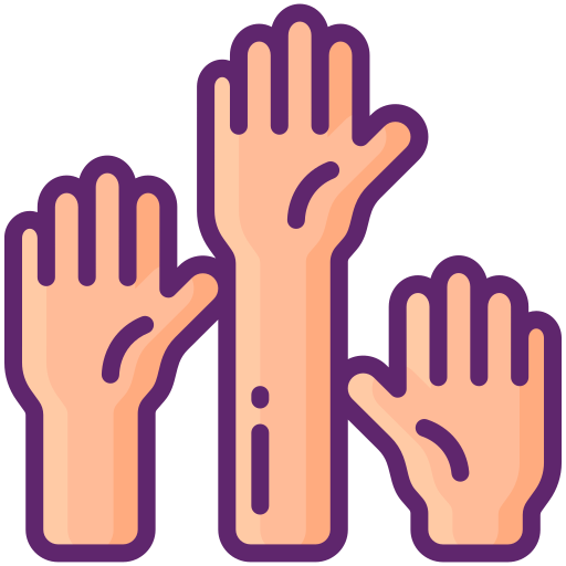 Raise hand Generic color lineal-color icon