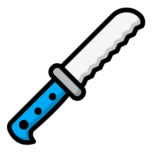 coltello per il pane Generic color lineal-color icona