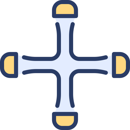 Cross Generic color lineal-color icon