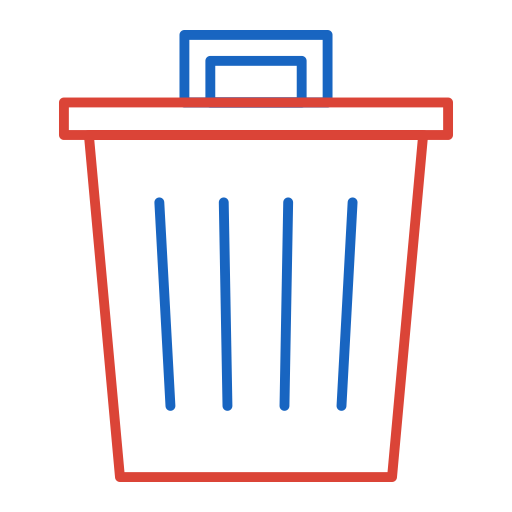 lixo Generic color outline Ícone