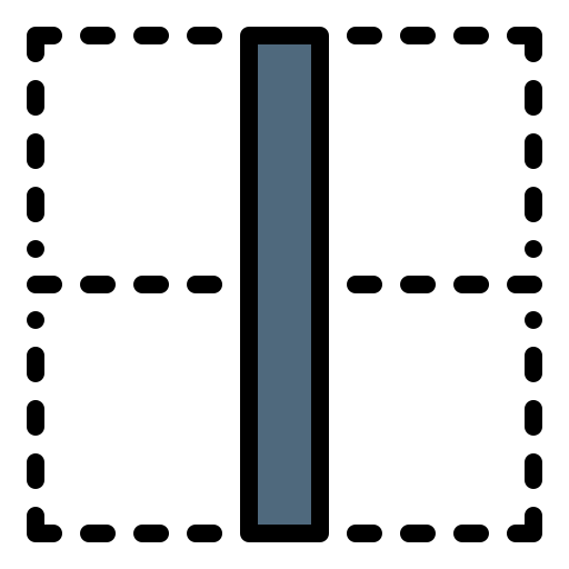 centrum graniczne v Generic color lineal-color ikona