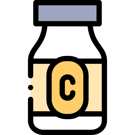 vitamin c Detailed Rounded Lineal color icon