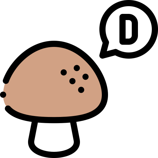 버섯 Detailed Rounded Lineal color icon