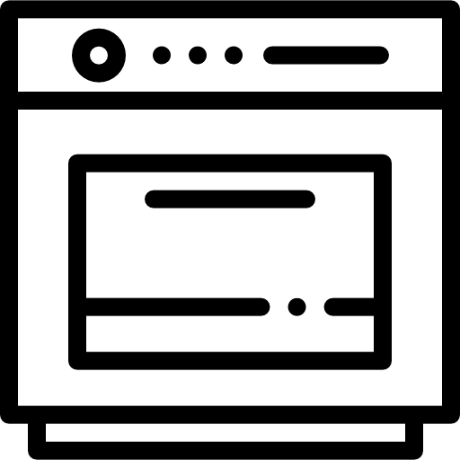 piekarnik Detailed Rounded Lineal ikona