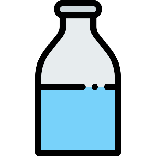 Bottle Detailed Rounded Lineal color icon