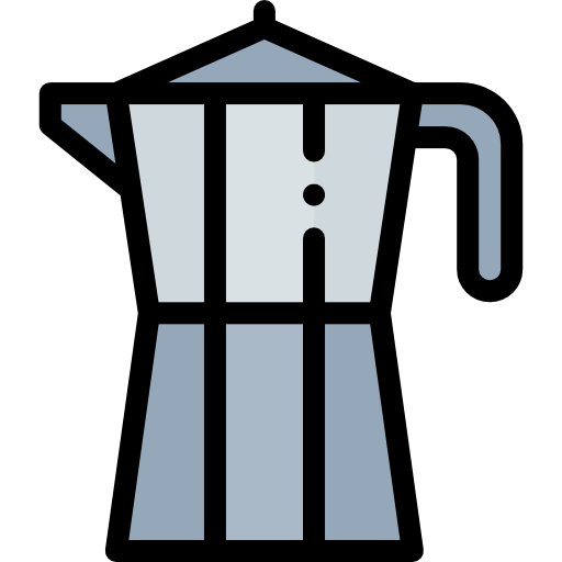 커피 메이커 Detailed Rounded Lineal color icon