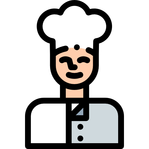 szef kuchni Detailed Rounded Lineal color ikona