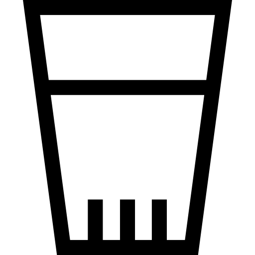 vaso Basic Straight Lineal icono