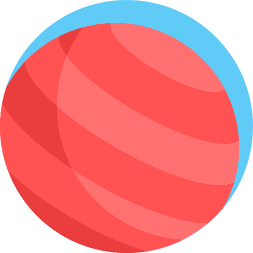 pelota de gimnasia Detailed Flat Circular Flat icono