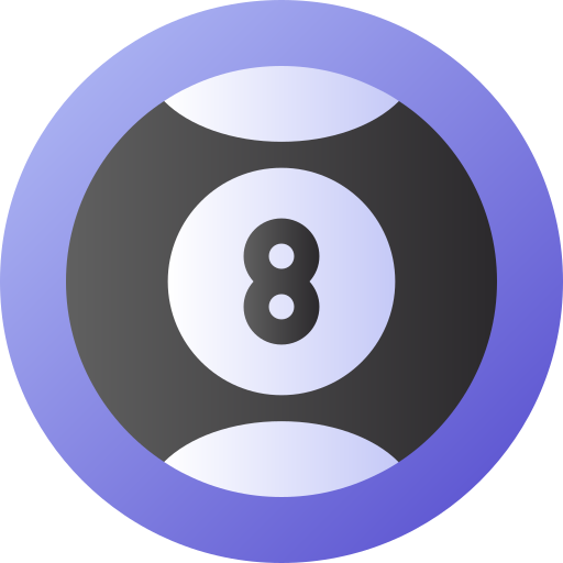 ビリヤード Flat Circular Gradient icon
