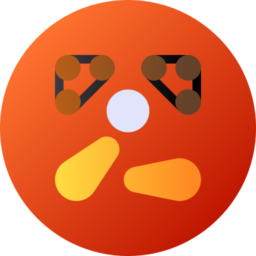 pinball Flat Circular Gradient icono