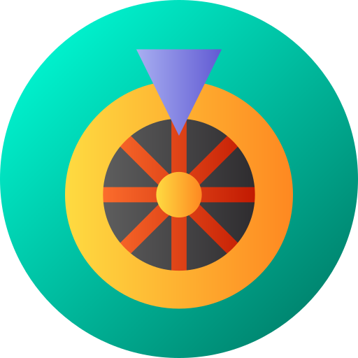 Roulette Flat Circular Gradient icon
