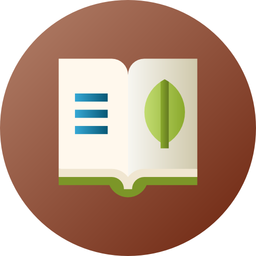 Book Flat Circular Gradient icon