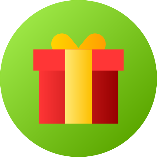 Gift Flat Circular Gradient icon