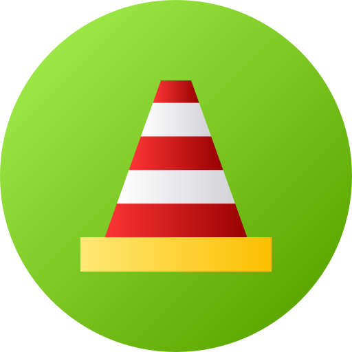 Cone Flat Circular Gradient icon