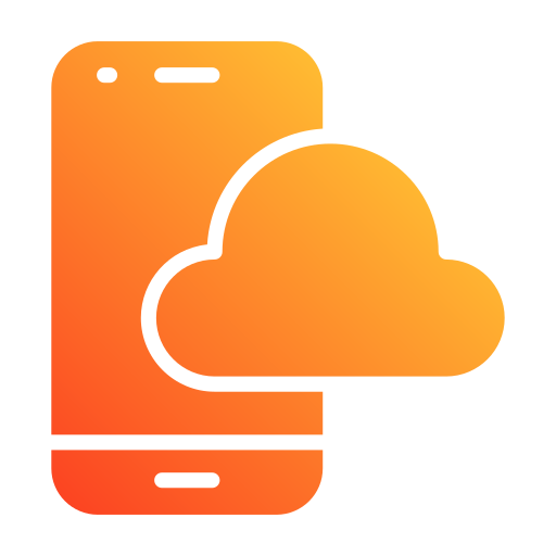 cloud opslag Generic gradient fill icoon