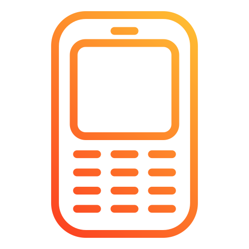 Мобильный телефон Generic gradient outline иконка