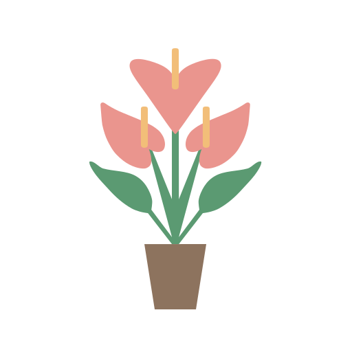 Anthurium Generic color fill icon