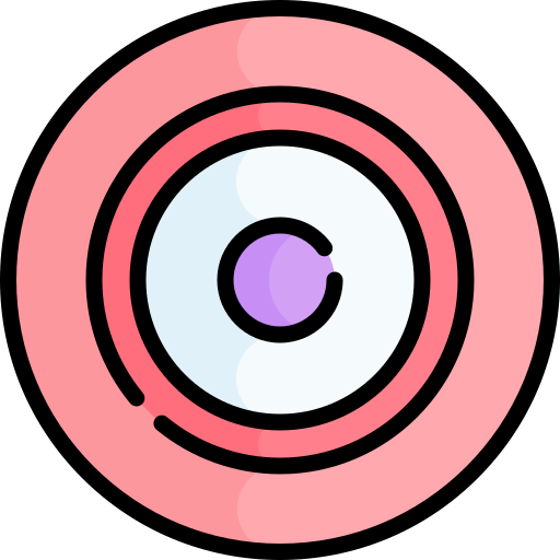 pęcherzyk Kawaii Lineal color ikona