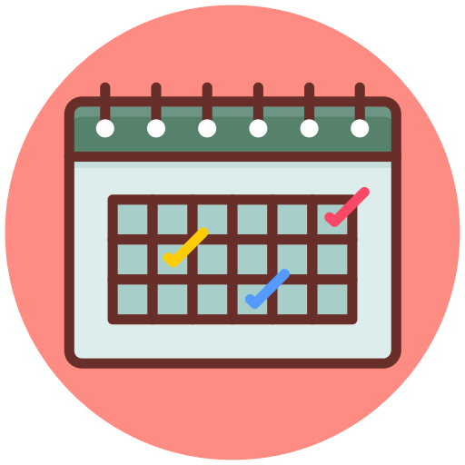 kalender Generic color lineal-color icon