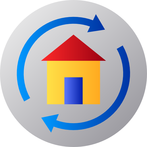 집 Flat Circular Gradient icon