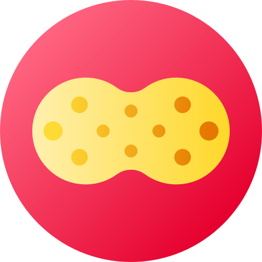 スポンジ Flat Circular Gradient icon