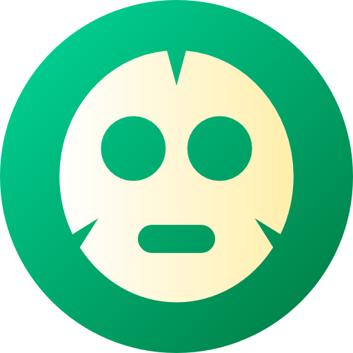 máscara facial Flat Circular Gradient icono