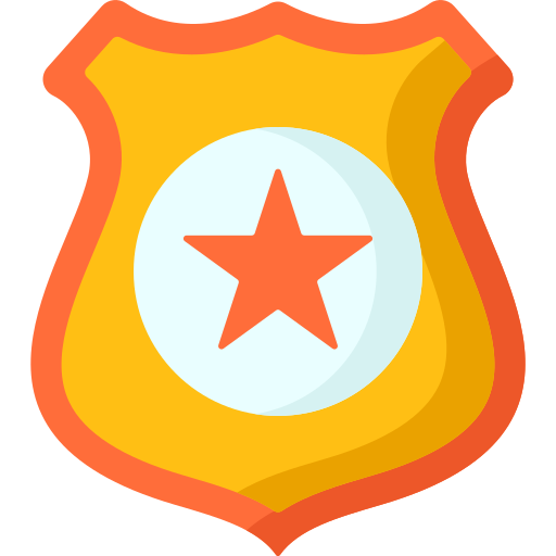 Police badge Special Flat icon