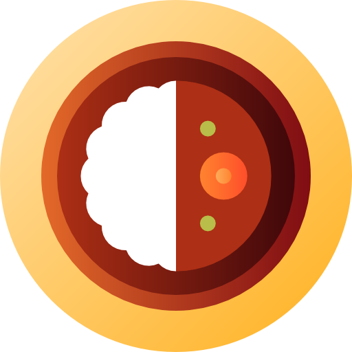 curry Flat Circular Gradient icono