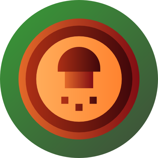 スープ Flat Circular Gradient icon