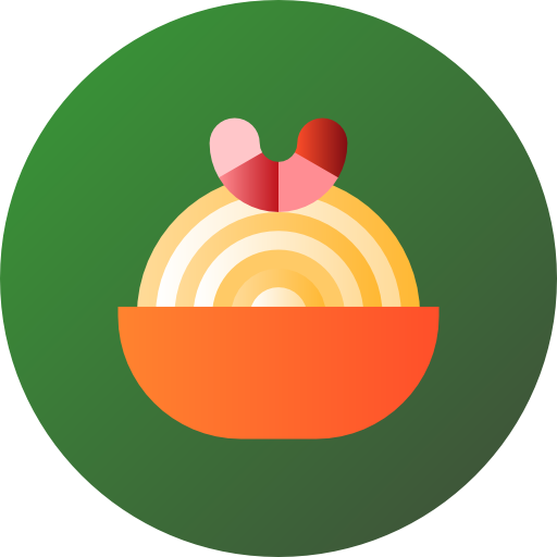 豆腐 Flat Circular Gradient icon