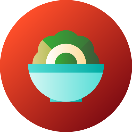 salade Flat Circular Gradient icoon