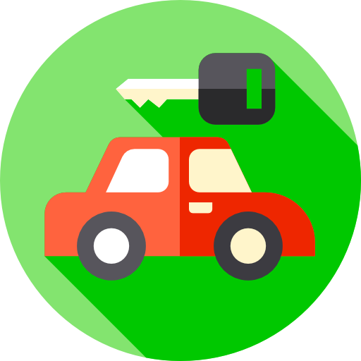 Valet parking Flat Circular Flat icon