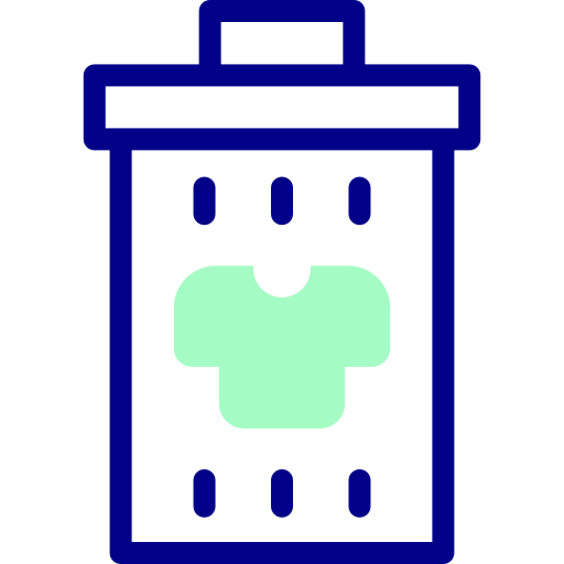 Recycle bin Detailed Mixed Lineal color icon