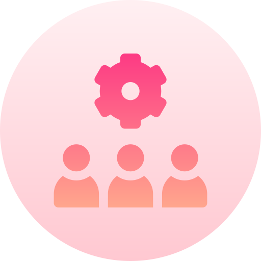 teamentwicklung Basic Gradient Circular icon