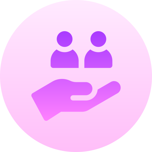 Human Resource Basic Gradient Circular icono