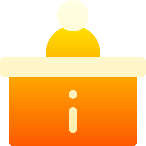 Information Desk Basic Gradient Gradient icon